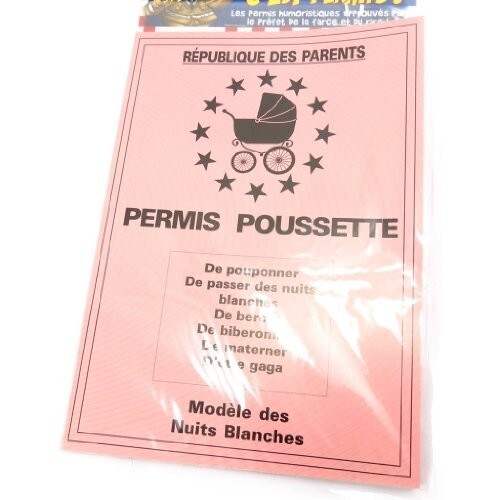 Carte spéciale “Permis Poussette”