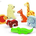 Chunky Puzzle Bois Zoo 7 pcs