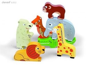Chunky Puzzle Bois Zoo 7 pcs