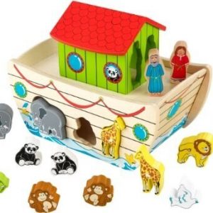 Jeu Ancien L'Arche De Noé - Jouet Enfant Vintage - Complet