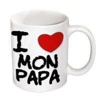 KADOMANIA Mug I love MON papa