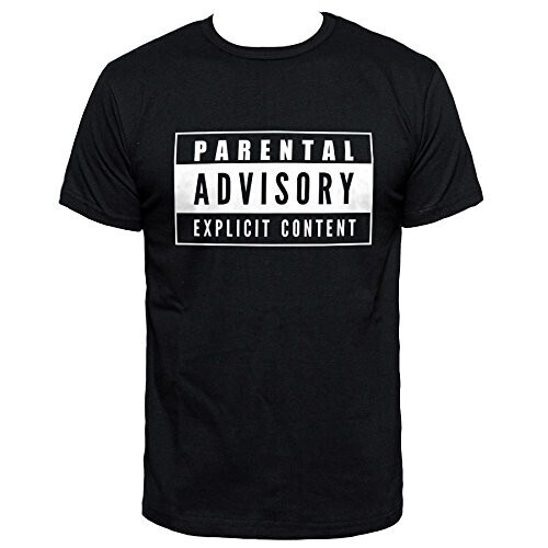 Parental Advisory Explicit Content T Shirt (Noir) – L