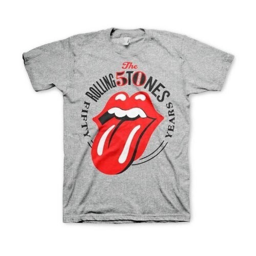 T-Shirt Homme Gris Roling Stones “50th anniversary” (Taille M)