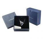 Le Premium® Briser Collier Papillon Cocoon fait avec SWAROVSKI ® ELEMENTS Aquamarine + Tanzanite avec Le Premium® boîte-cadeau originale
