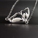 Le Premium® Briser Collier Papillon Cocoon fait avec SWAROVSKI ® ELEMENTS Aquamarine + Tanzanite avec Le Premium® boîte-cadeau originale