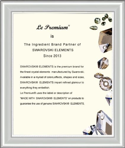 Le Premium® Briser Collier Papillon Cocoon fait avec SWAROVSKI ® ELEMENTS Aquamarine + Tanzanite avec Le Premium® boîte-cadeau originale