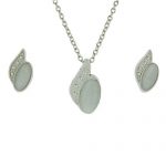 Set Cadeau Divinity Montre & Bijoux pour Femme Motif Coeur Blanc I Love You