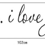 ufengke® « P.S. I LOVE YOU » Citations et Dictons Stickers Muraux, Salle de Séjour Chambre à Coucher Autocollants Amovibles