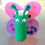 Papillon diy rouleau de papier toilette