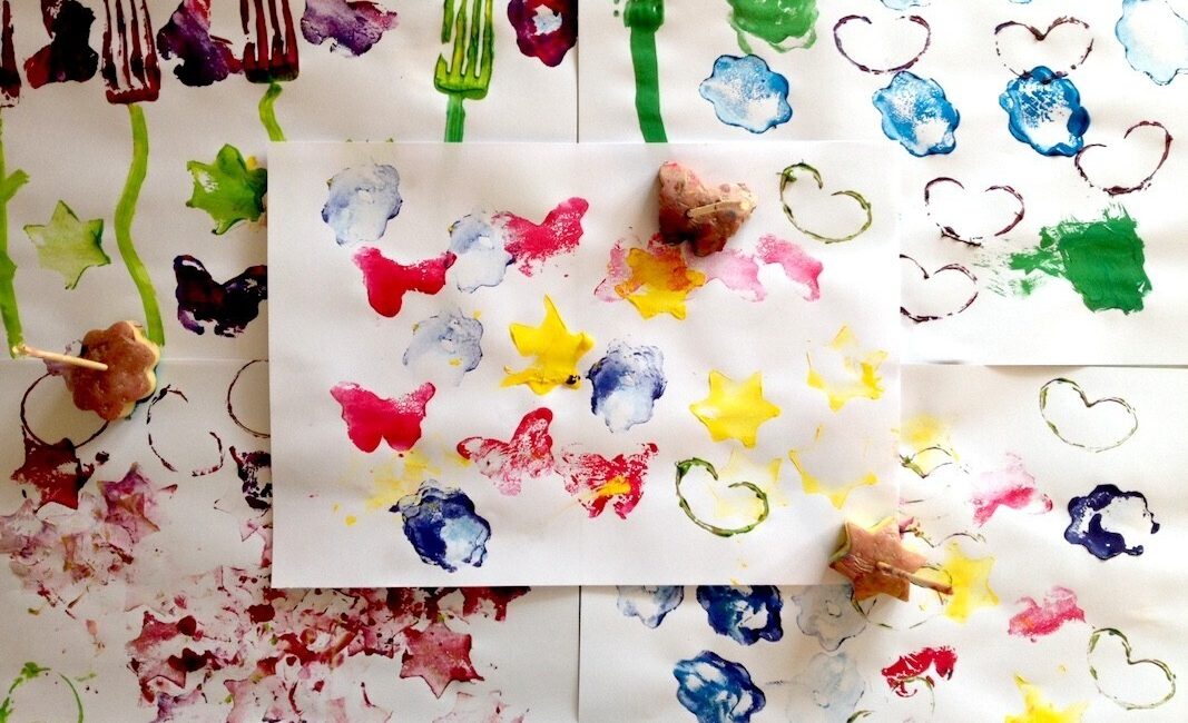 Activité créative : les tampons pomme de terre