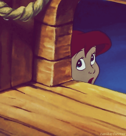 Ariel hiding