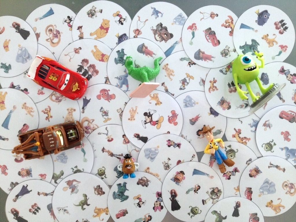 Cartes Jeu des Doubles Disney