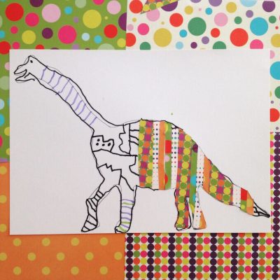 Découpage, collage et silhouette pour enfant