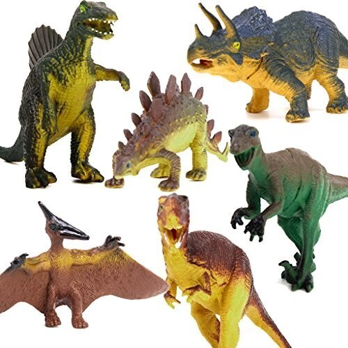 6 pièces Animaux Dinosaures