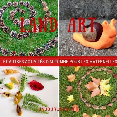 Land art avec les enfants de maternelle