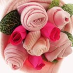 Bouquet de layette traditionnelle rose