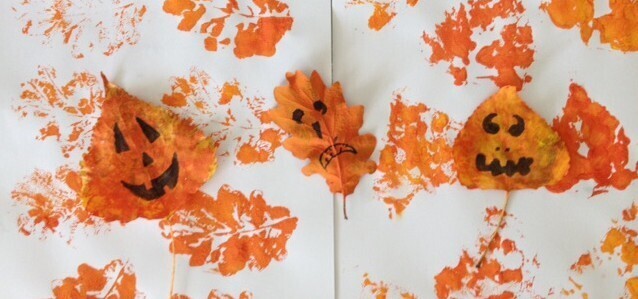 Halloween diy feuilles d'automne