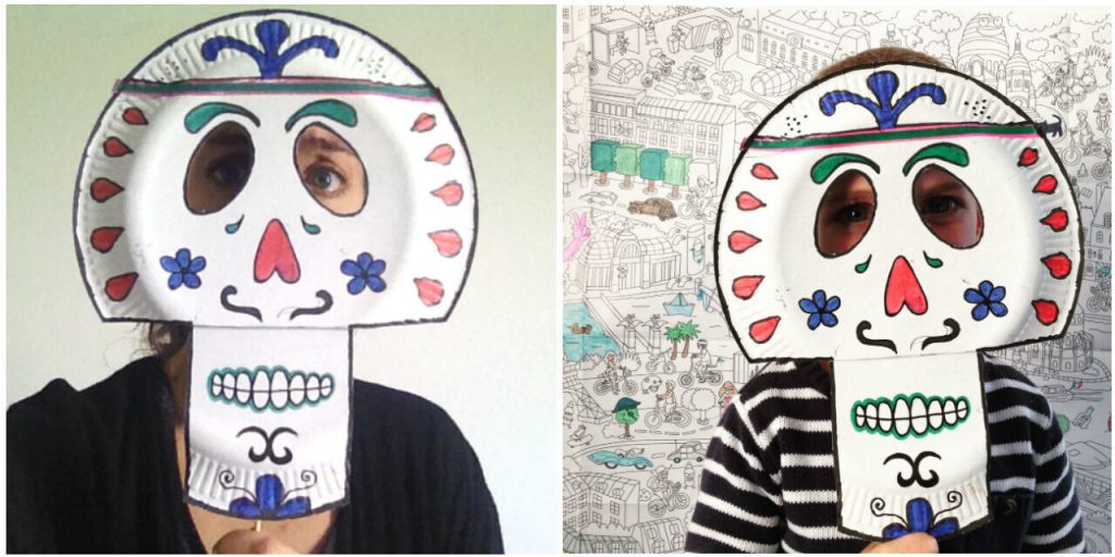 Diy Halloween tête de mort mexicaine