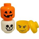 Tête de Rangement Lego Citrouille