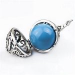 Pendentif Bola Arabesque Bleu