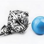 Pendentif Bola Arabesque Bleu