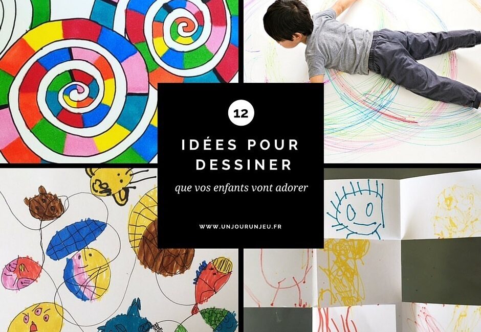 12 idées pour dessiner enfants