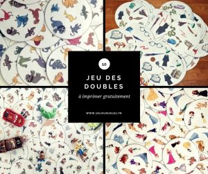 10 versions du jeu des doubles à imprimer gratuitement