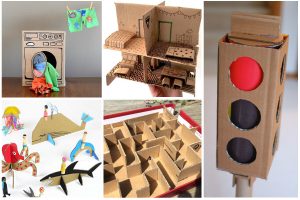 20 idées de jeux à fabriquer avec du carton