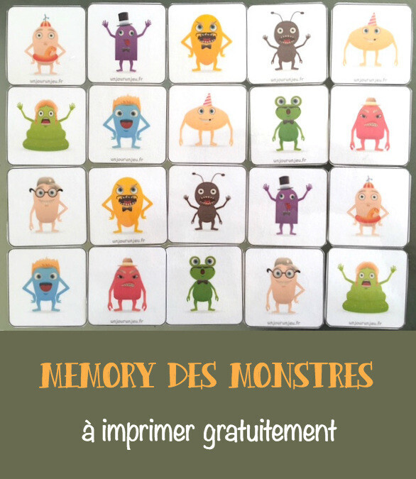 FREE! - Jeu de plateau : Les petits monstres et leurs émotions