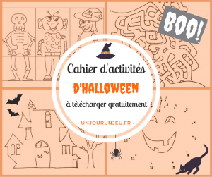 Cahier d’activités spécial Halloween à imprimer gratuitement
