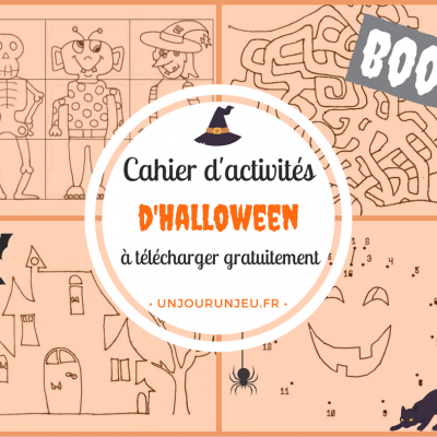 Cahier d&rsquo;activités spécial Halloween à imprimer gratuitement