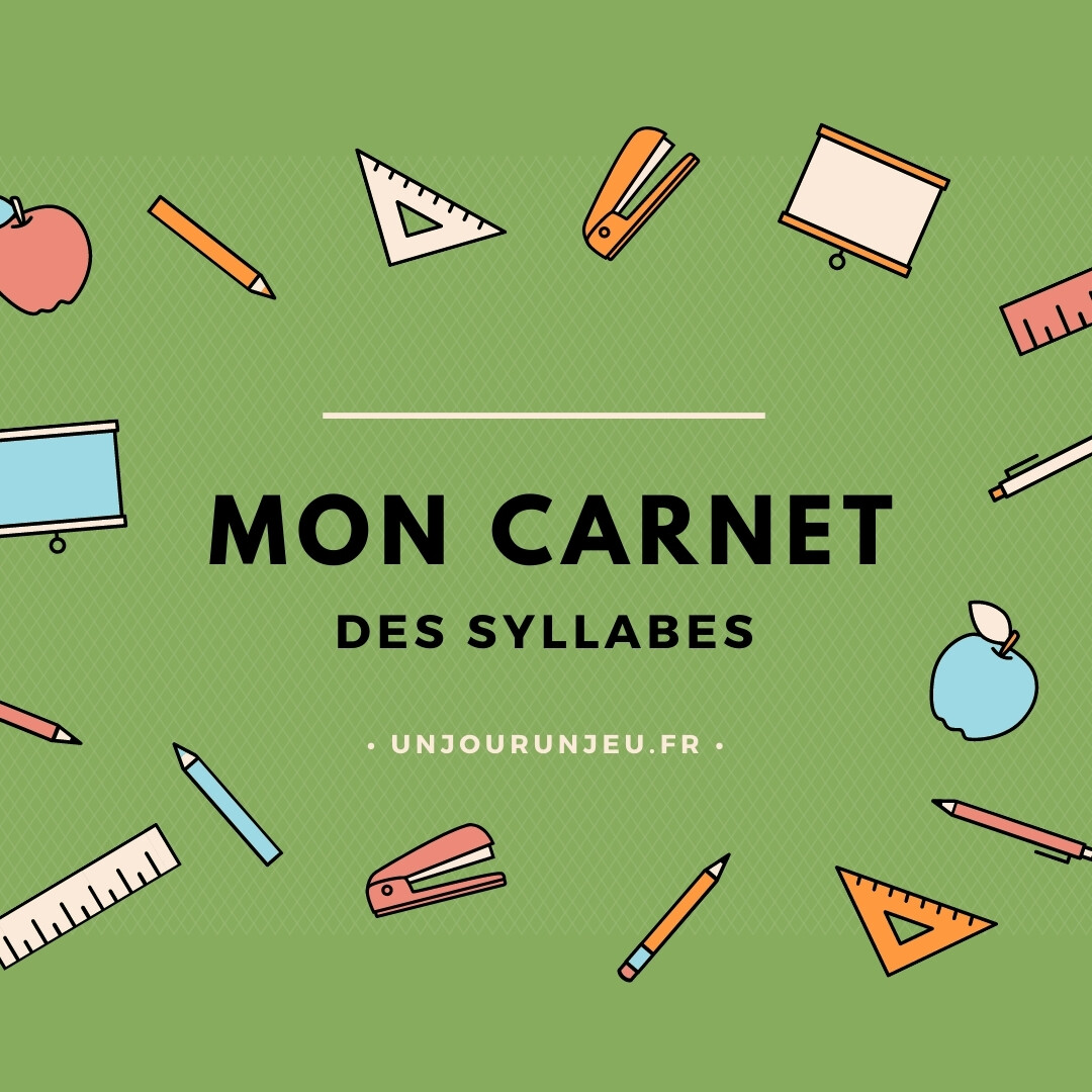 Page De Garde Cahier Lecture De Syllabes Petit livret à imprimer pour s'amuser avec les syllabes
