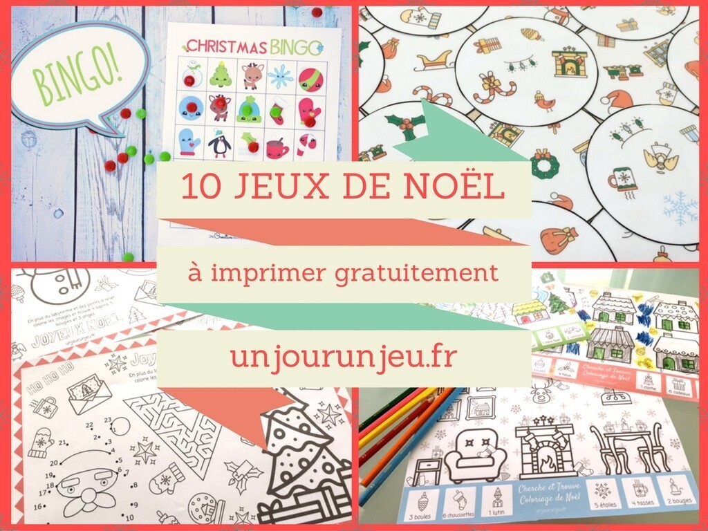 Cahier d'activités de Noël pour enfants, à imprimer