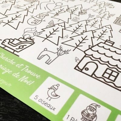 Cherche et trouve, ton coloriage de Noël {à imprimer gratuitement}