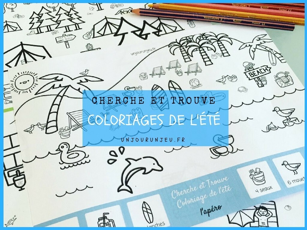 Coloriage Ete Cherche Et Trouve Dessin Chercher Et Trouve à imprimer