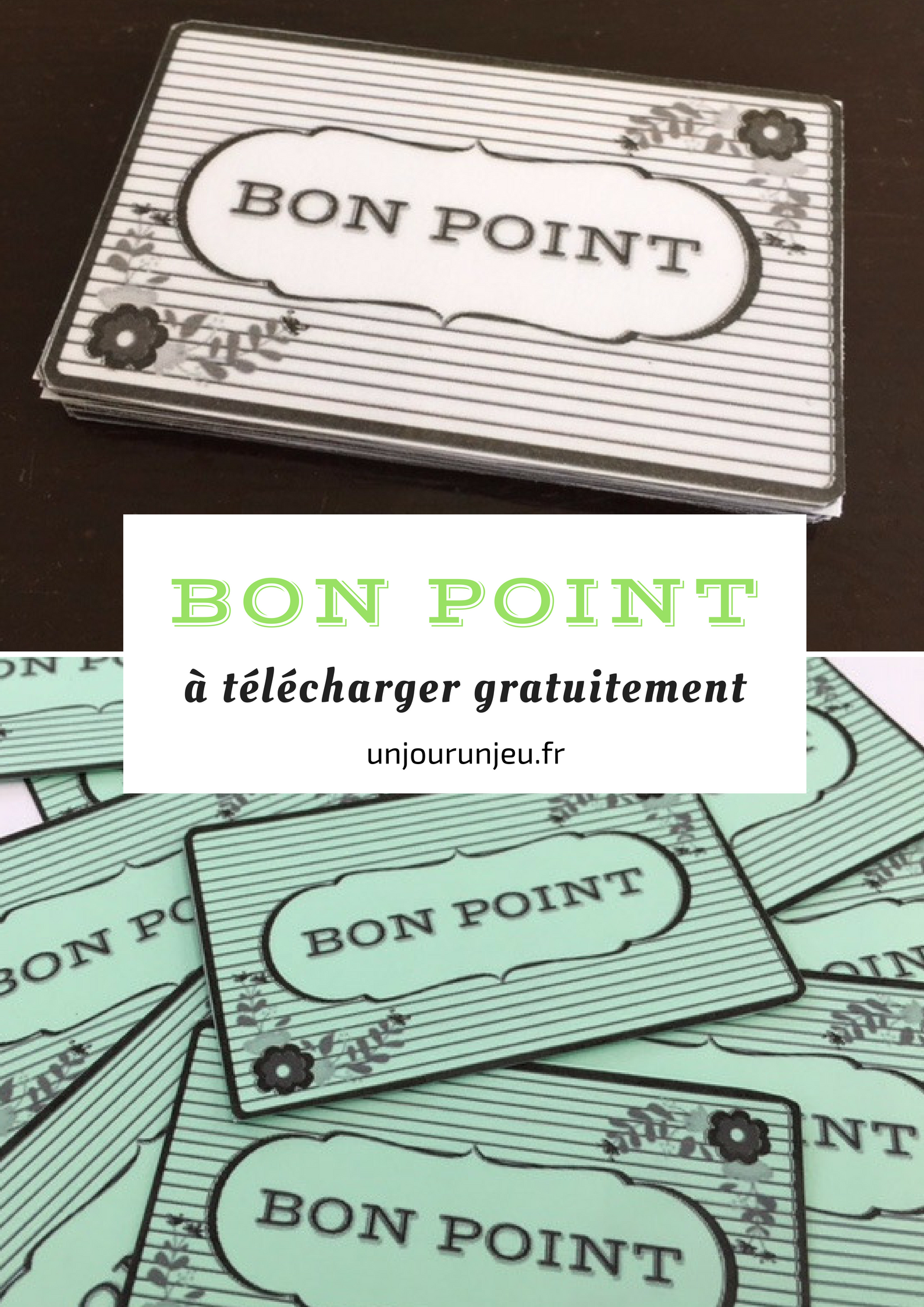 Bons points à télécharger gratuitement pour féliciter vos enfants