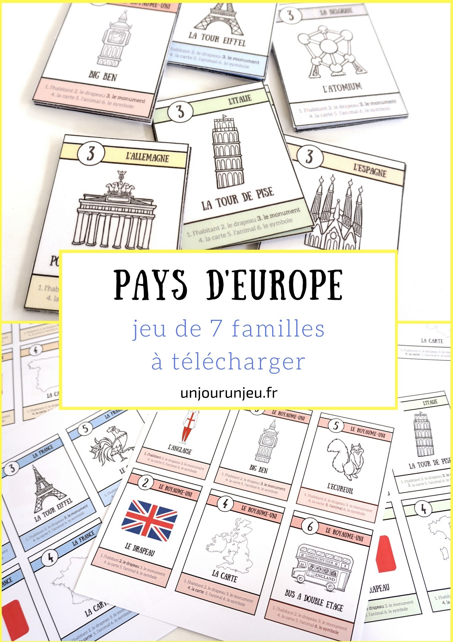 Jeu De 7 Familles Vierge à Imprimer