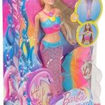 Barbie Dreamtopia poupée sirène Arc-en-ciel blonde Couleurs et Lumières à plonger dans l&rsquo;eau, avec piles incluses, jouet…