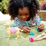 Barbie Famille poupée Balade du Chien avec figurine articulée pouvant faire ses besoins, laisse et accessoires, jouet…