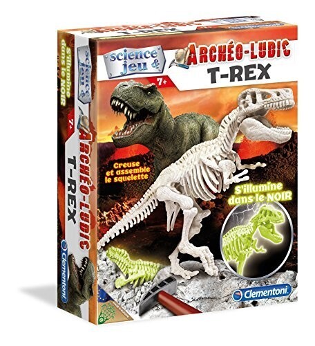 Clementoni – 52068- Figurine Dinosaure – Tyrannosaure Fluorescent