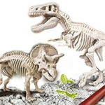 Clementoni – Science & Jeu – Archéo Ludic – T Rex et Tricératops – Jeu Scientifique – Dinosaures – Squelettes…