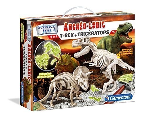 Clementoni – A1503085 – Jeu Scientifique – Trex Triceratops