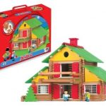 Jeujura – 8005- Jeux de Construction-Mon Chalet en Bois 5 ans- 240 Pieces