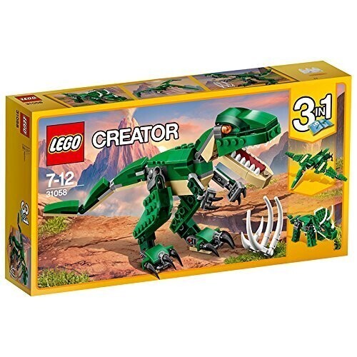LEGO 31058 Creator 3-en-1 Le Dinosaure Féroce, Jouet de Construction, Figurines Dinosaures, T. Rex, Triceratops et…