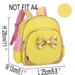 Sac à dos jaune noeud doré