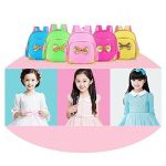 Sac à dos jaune noeud doré