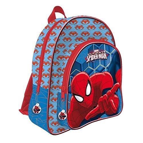 Sac à Dos Spiderman Marvel Pour Enfants - 40 X 35 Cm, Bretelles Corde, Fermeture à Cordon - Polyester, Idéal école Ou Loisirs