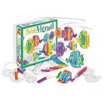 SentoSphère – MOBILE VITRAIL – POISSONS – Kit peinture – Kit Loisir Créatif – A partir de 4 ans – Fabriqué en France