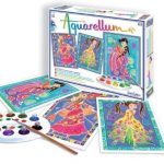 SentoSphère – AQUARELLUM – GLAMOUR GIRLS – Kit peinture – Peinture Aquarellable Magique – A partir de 7 ans – fabriqué…
