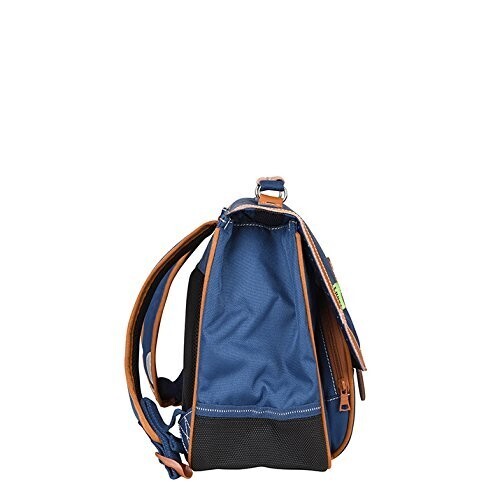 Cartable Garçon Tann's Tiago 35 Cm - Gris, éco-responsable, Réfléchissant, Léger, Idéal CP